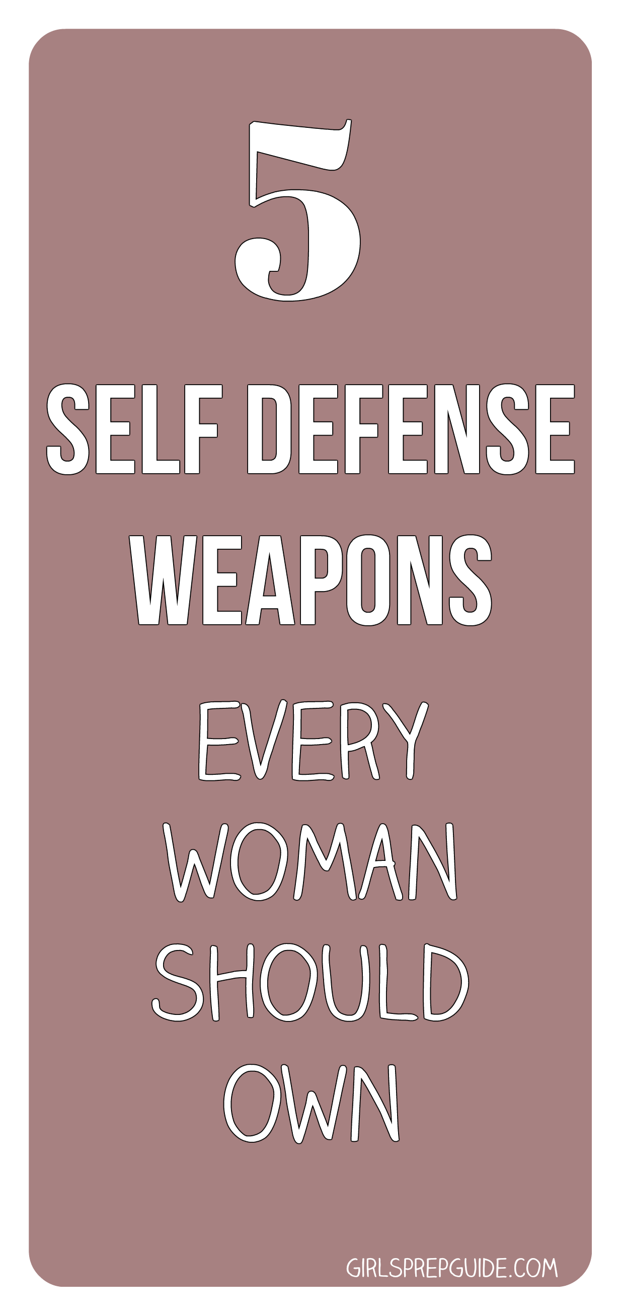 self-defense-pin - A Girl's Prep Guide